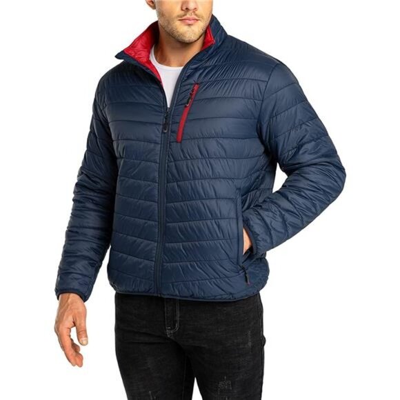 Men's Puffer Jacket Lightweight Packable Winter Jacket